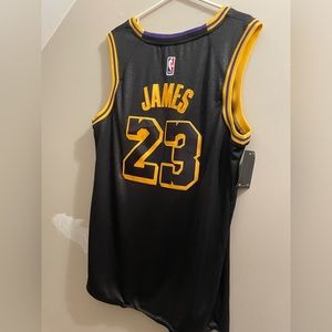 Mens Nike Lebron James Black Los Angeles Lakers City Edition